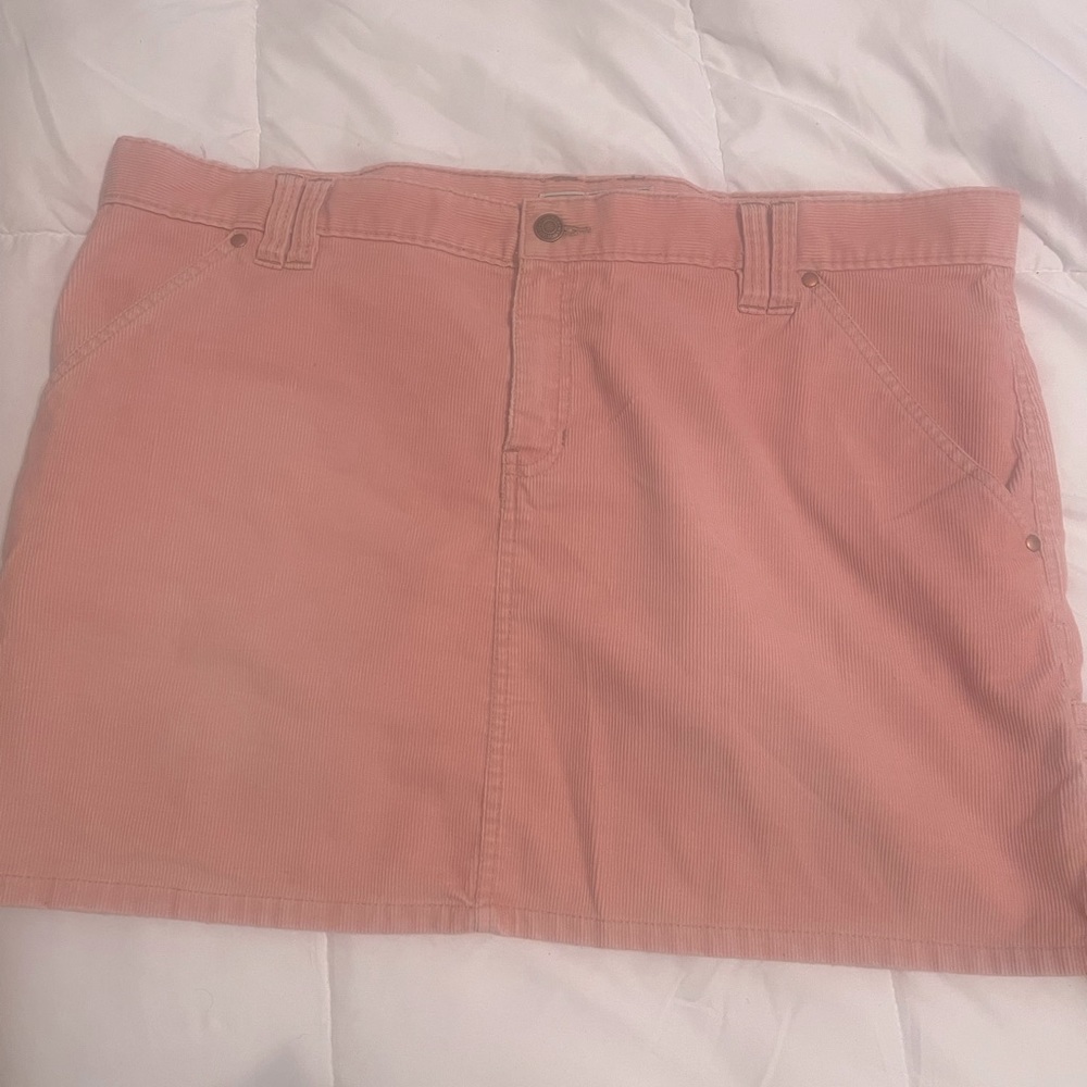 Pink plus mini skirt